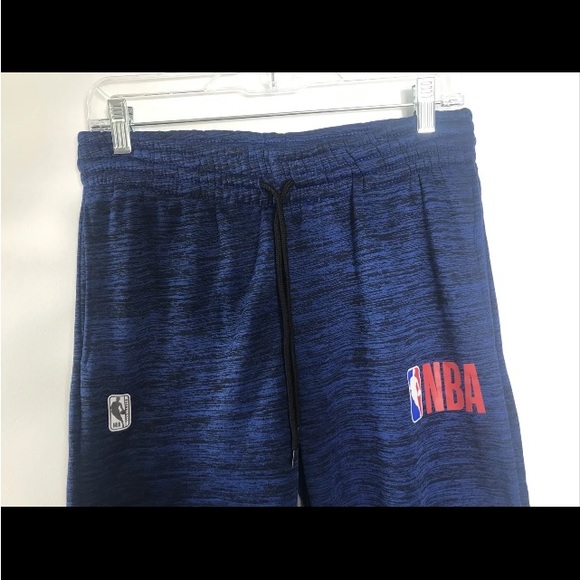 NBA Logo Sweatpants Blue Polyester Men's Small - Picture 2 of 7